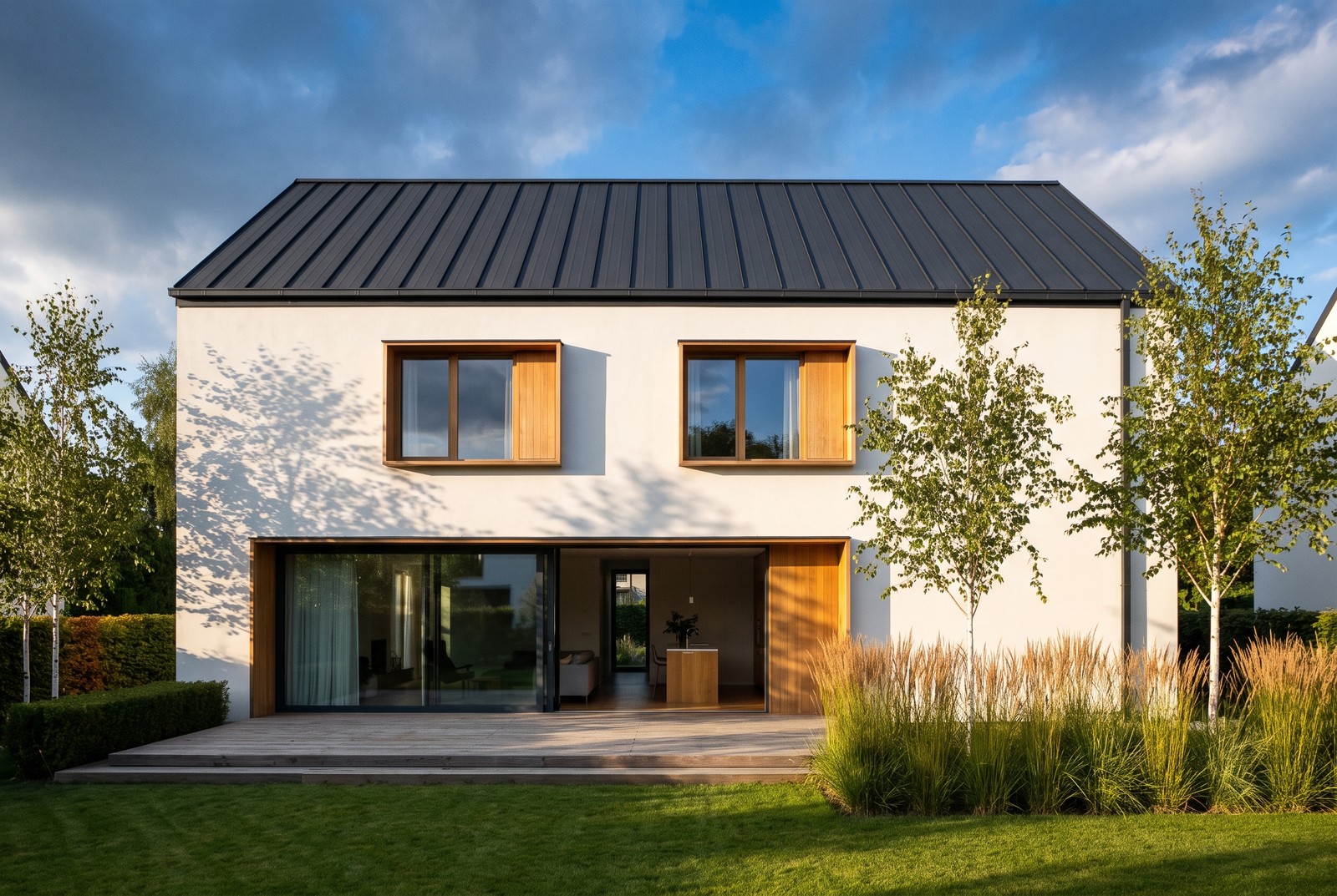 Aria · la façade côté jardin