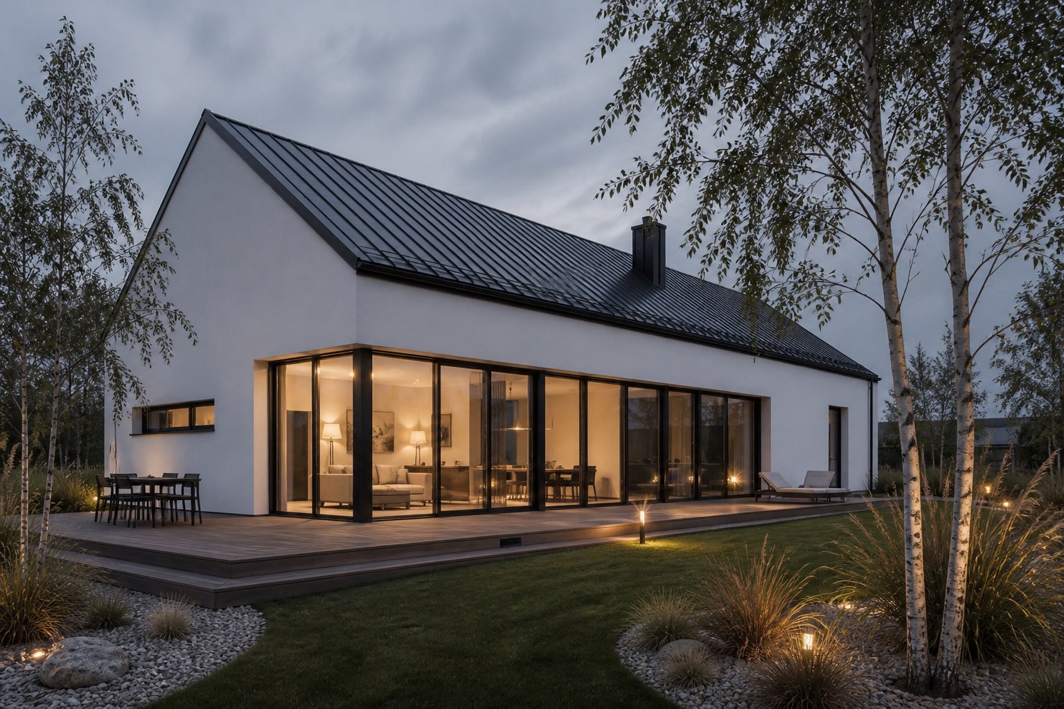 Anda · la façade avec la terrasse