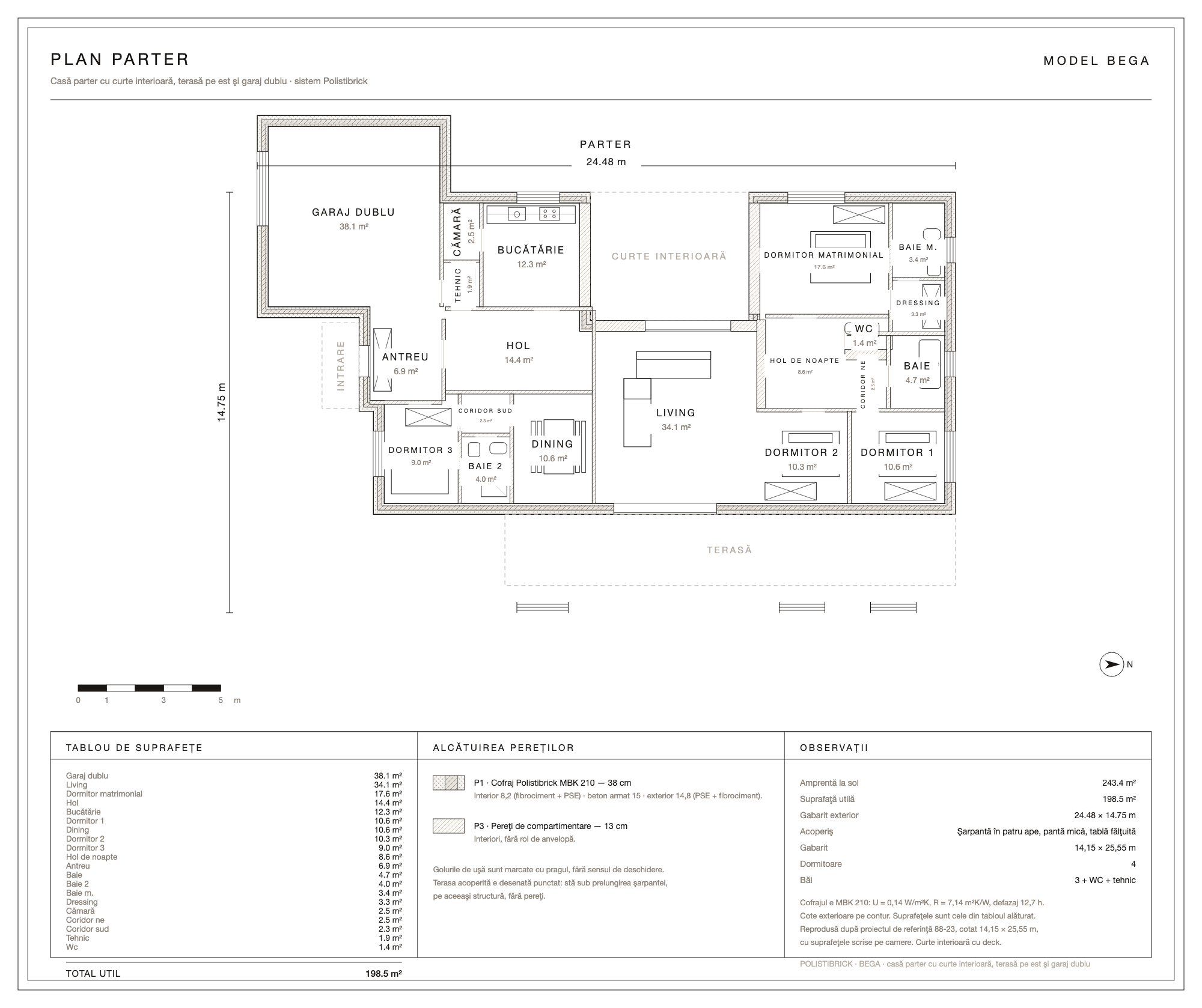Bega · le plan de la maison