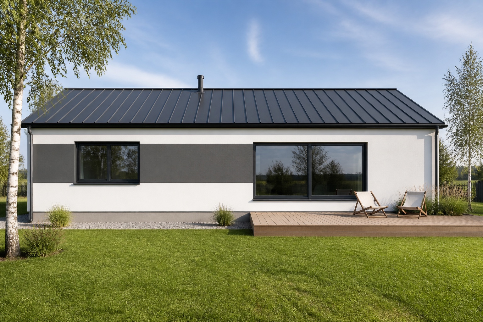 Cora · la façade côté terrasse