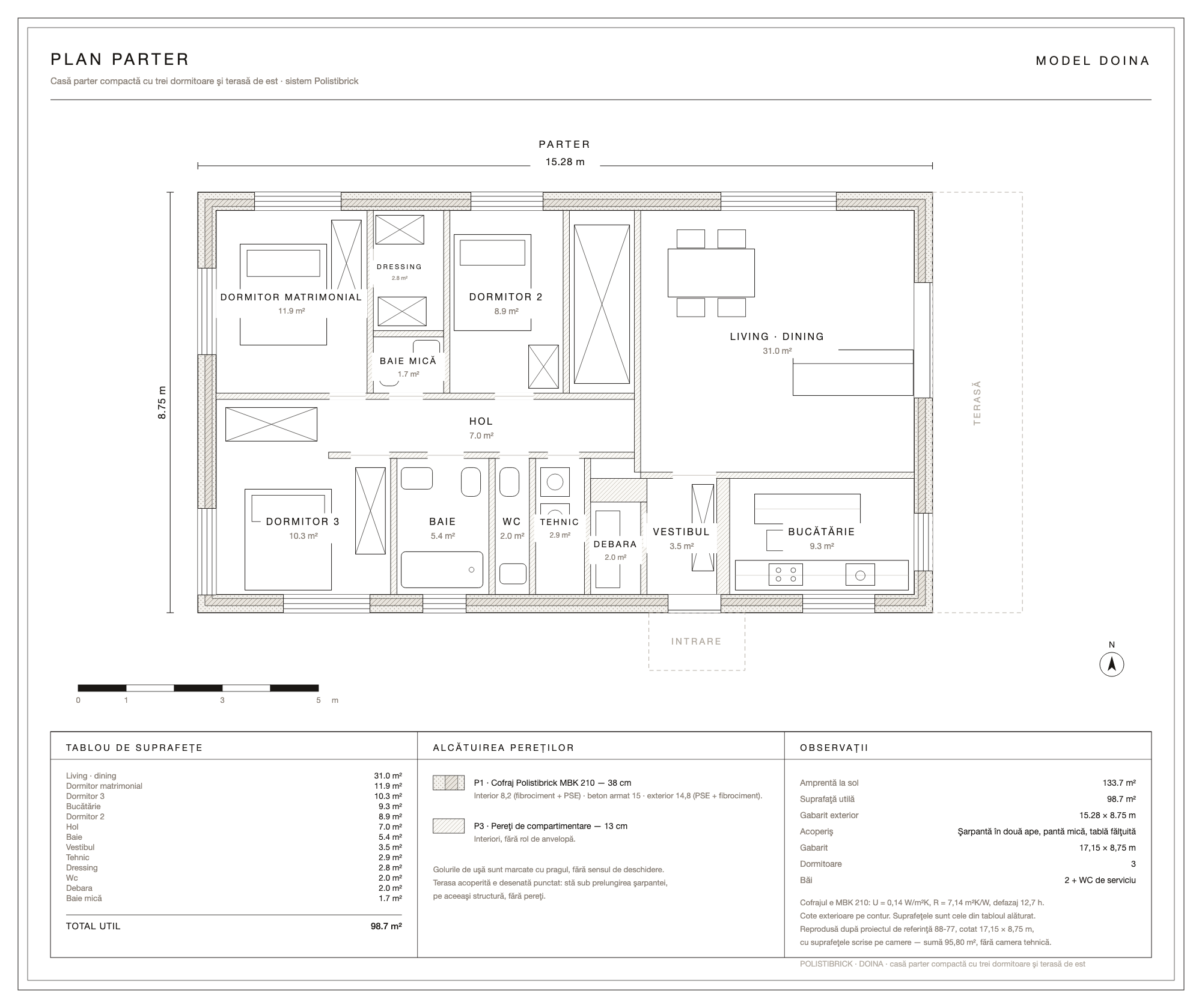Doina · le plan de la maison