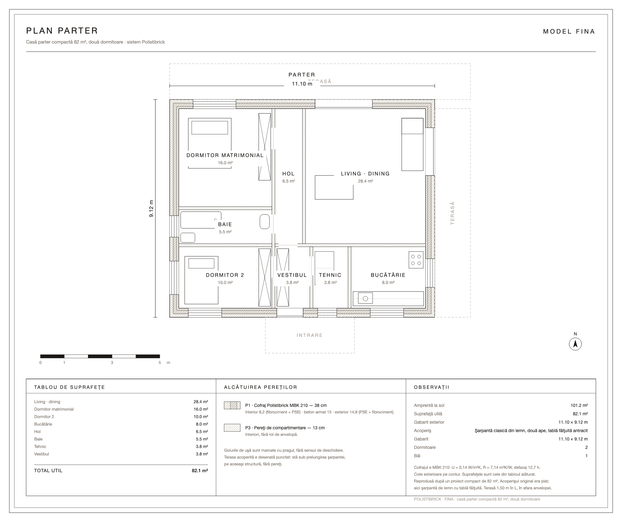 Fina · le plan de la maison