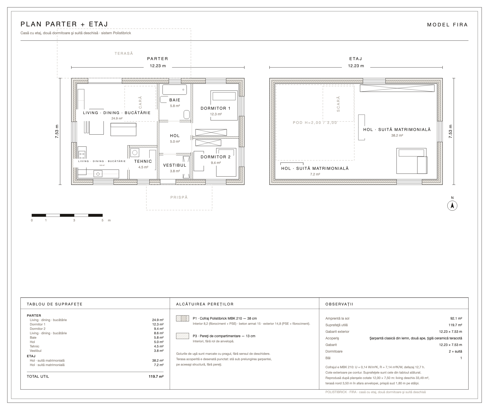 Fira · le plan de la maison