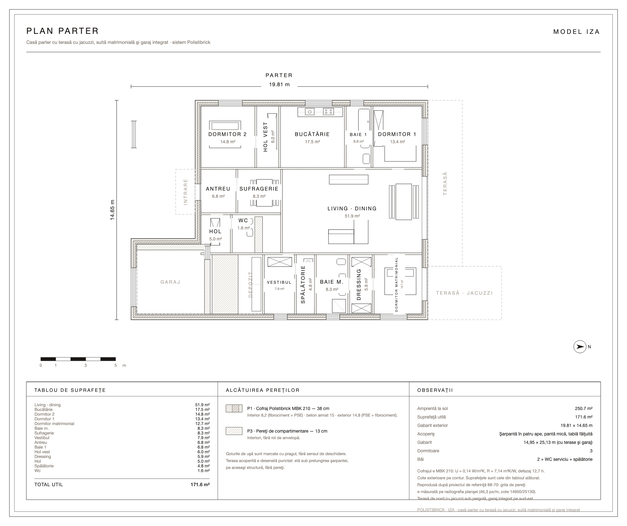 Iza · le plan de la maison