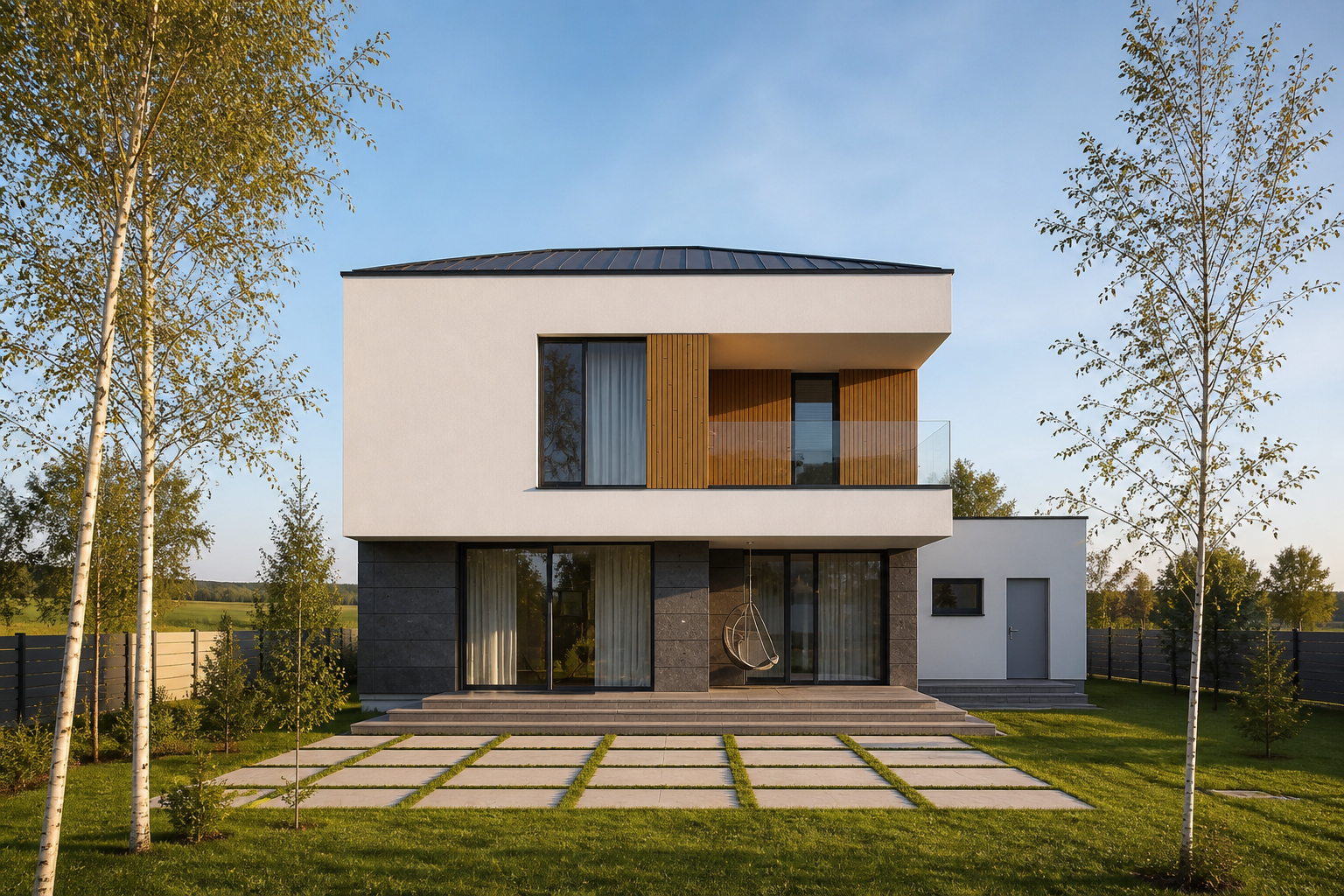 Lena · la façade côté terrasse