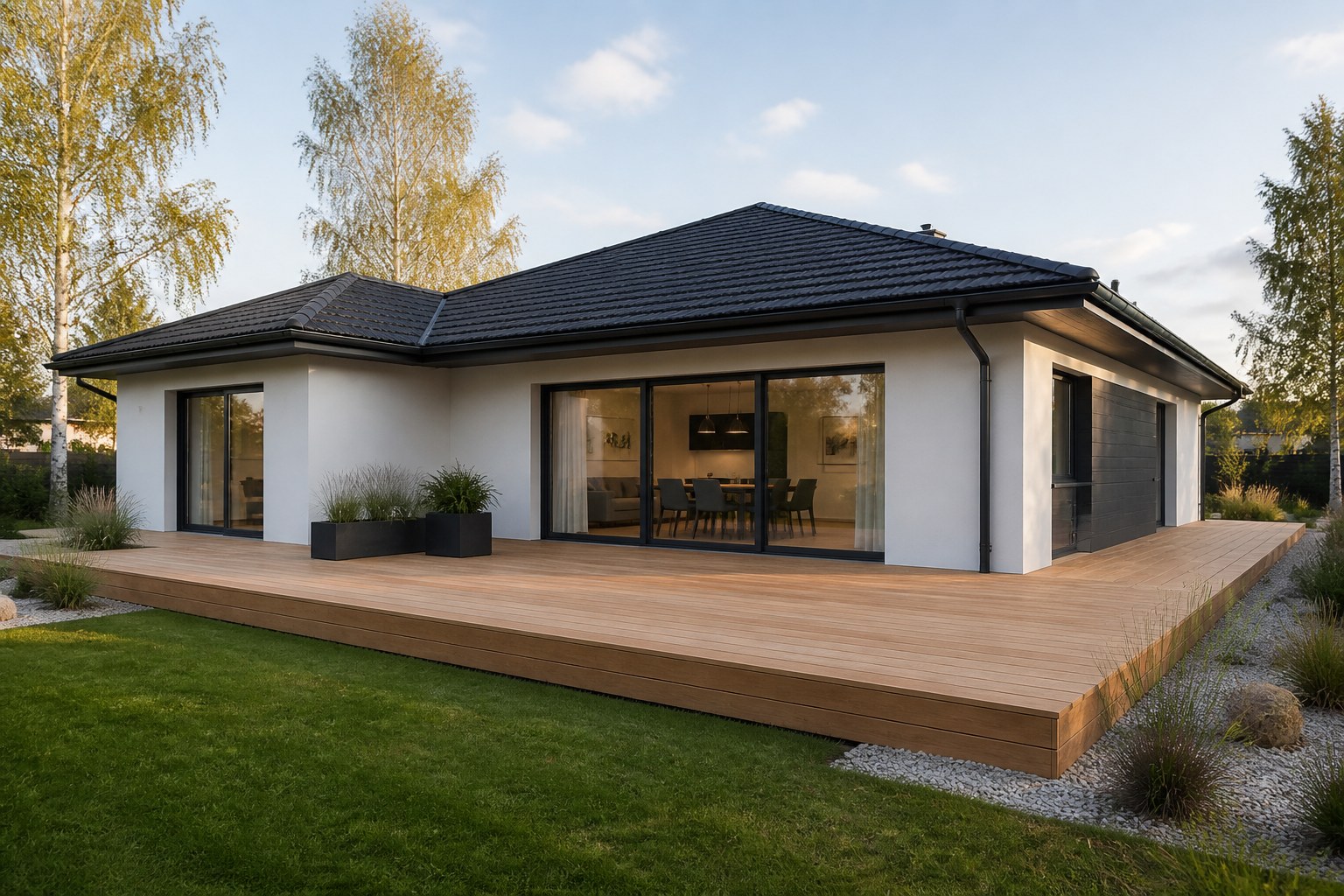 Livia · la façade avec la terrasse