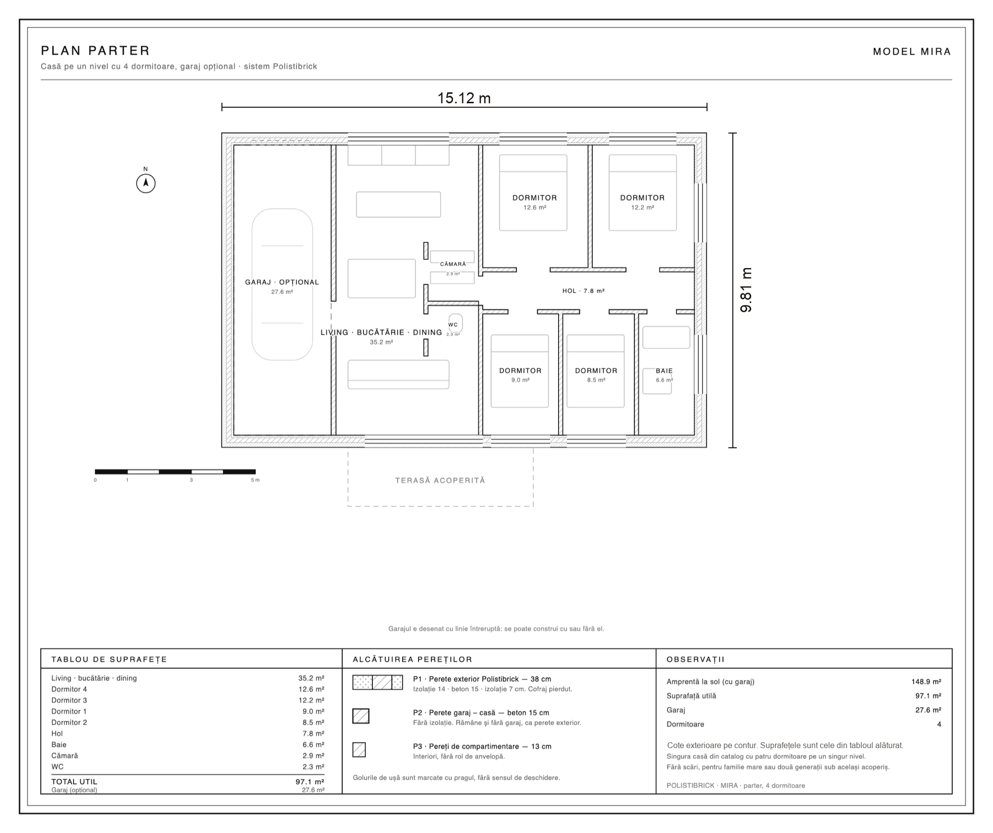 Mira · le plan du rez-de-chaussée