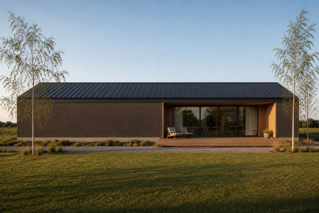 Nera · la façade côté terrasse