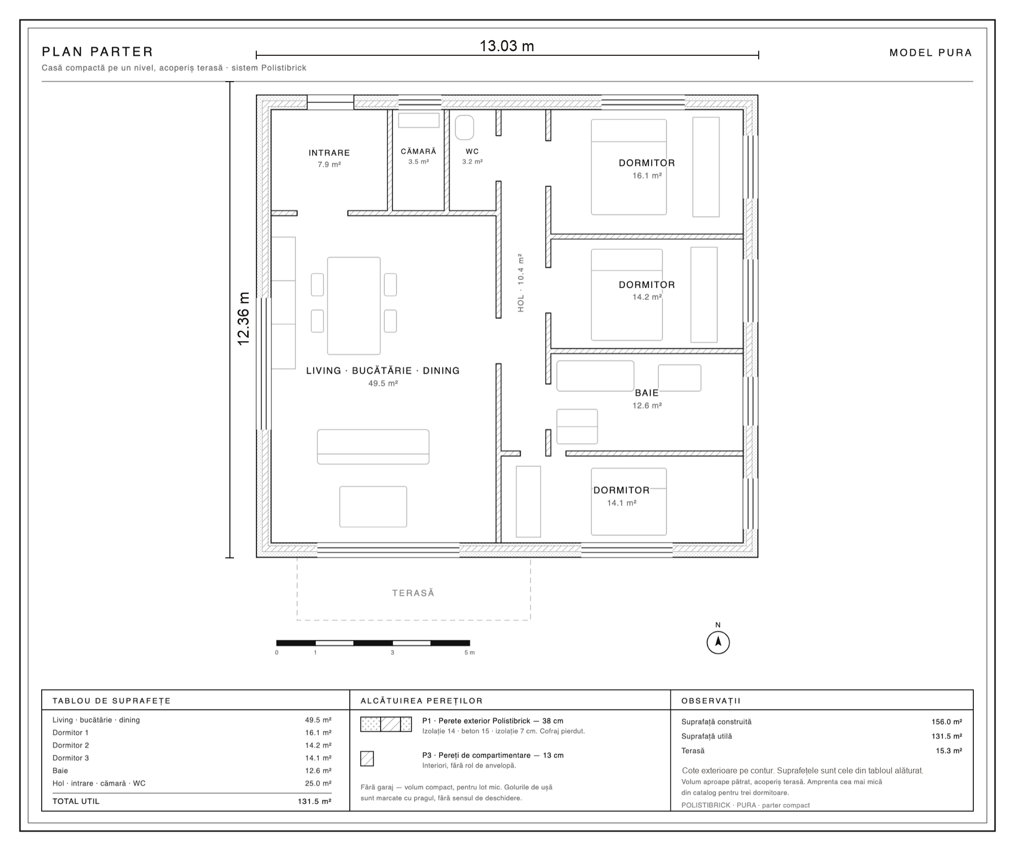 Pura · le plan du rez-de-chaussée
