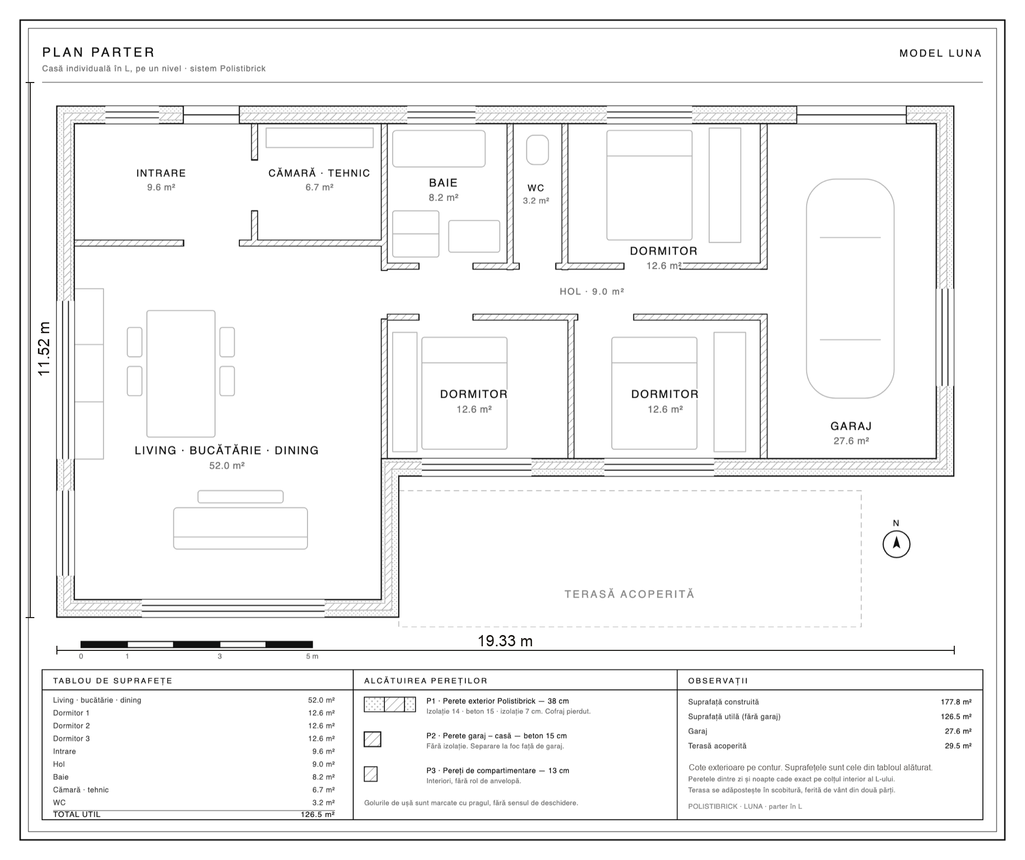 Luna · le plan du rez-de-chaussée