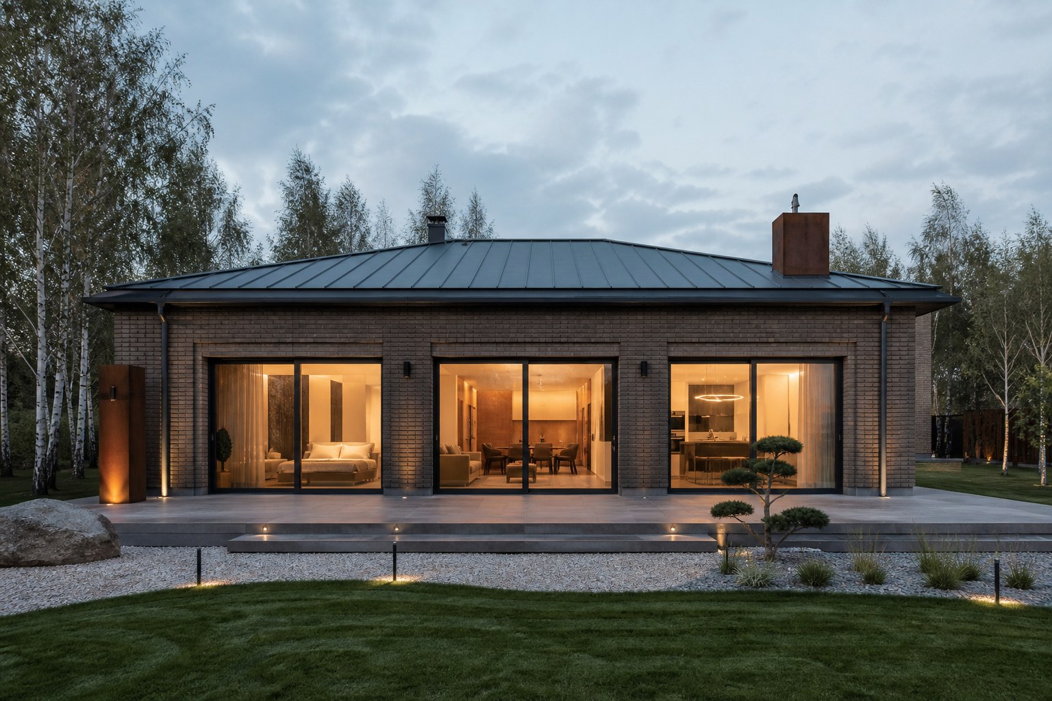 Rada · la façade avec la terrasse