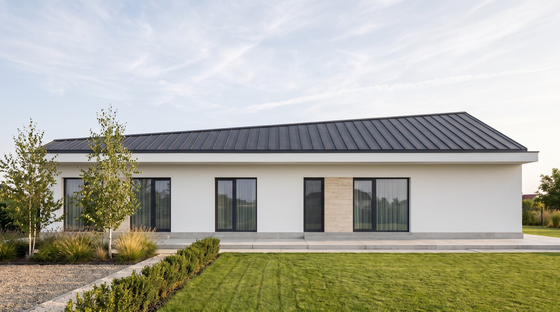 Sava · la façade côté jardin