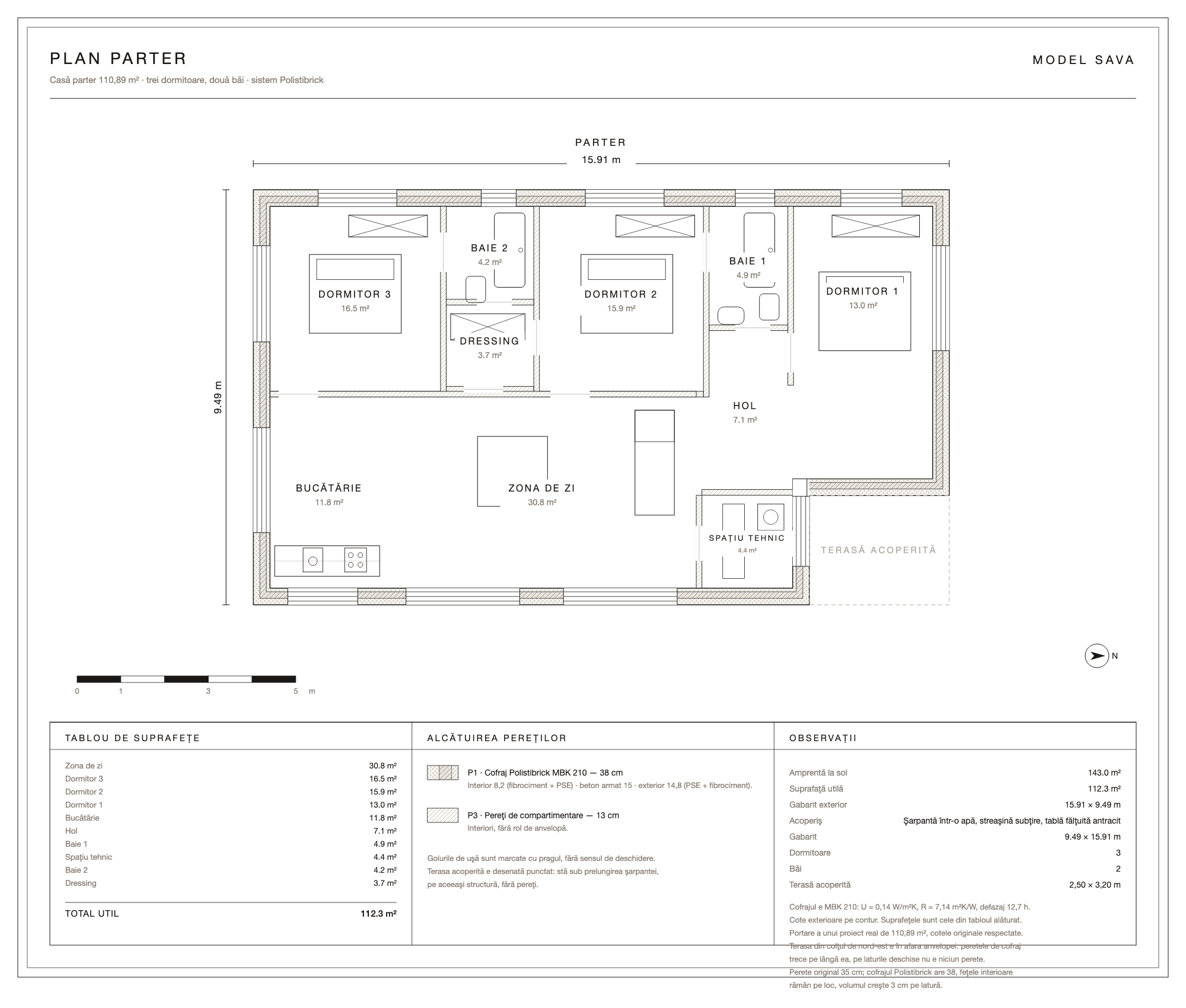 Sava · le plan de la maison