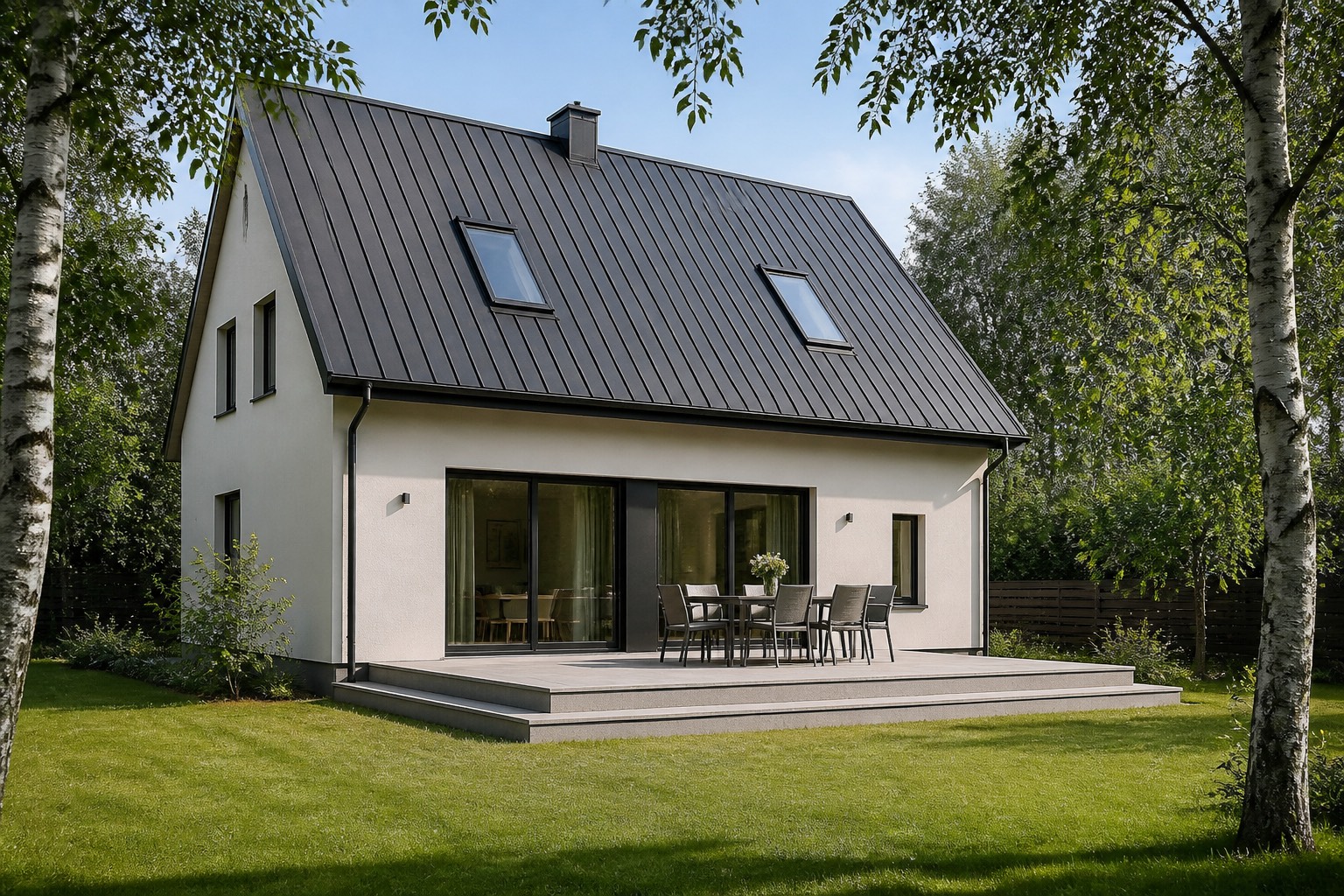 Sora · la façade côté terrasse
