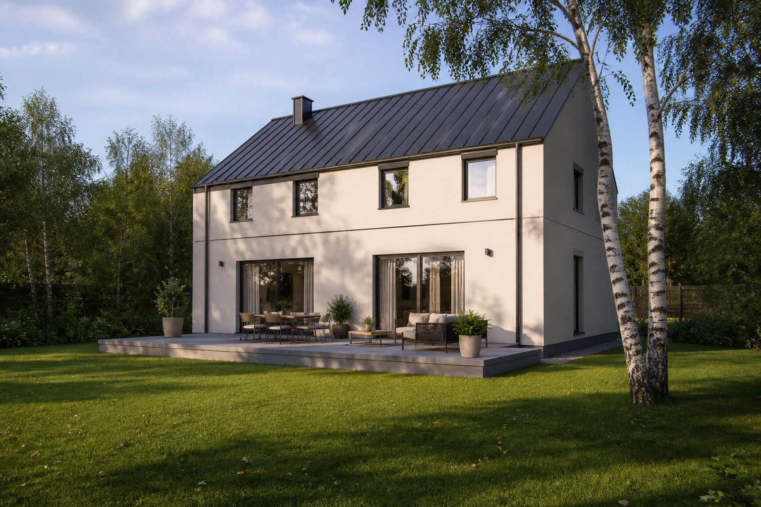 Tara · la façade côté terrasse