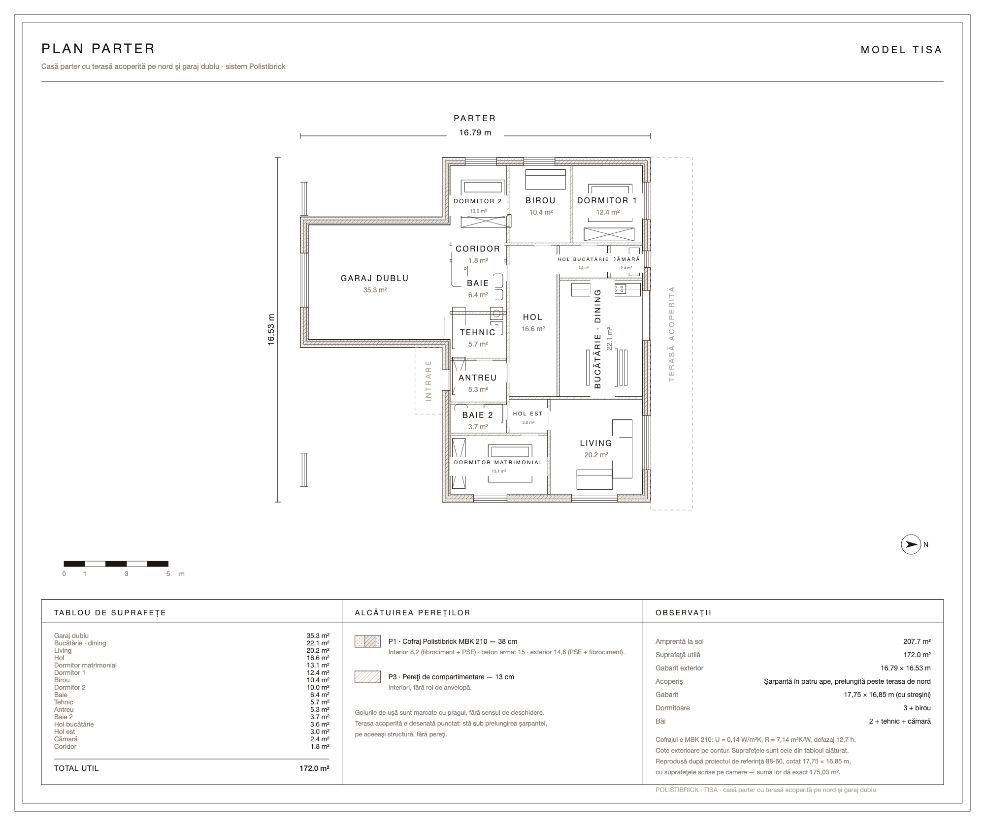 Tisa · le plan de la maison