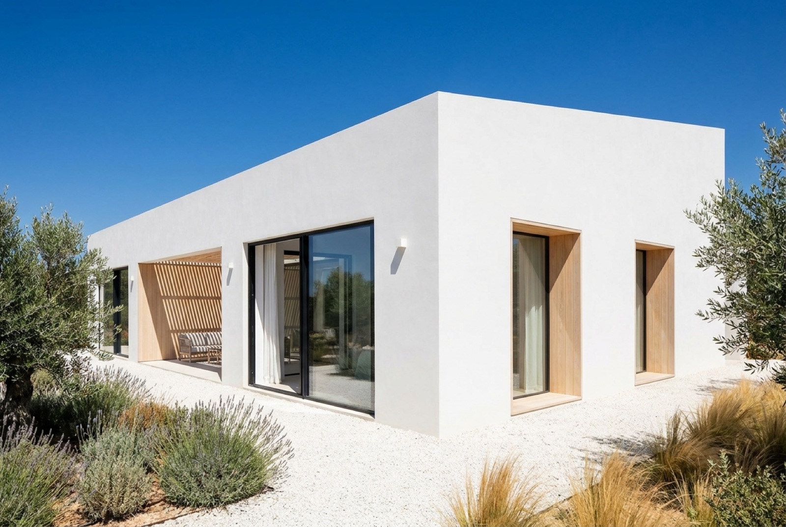 Vela · la façade côté jardin