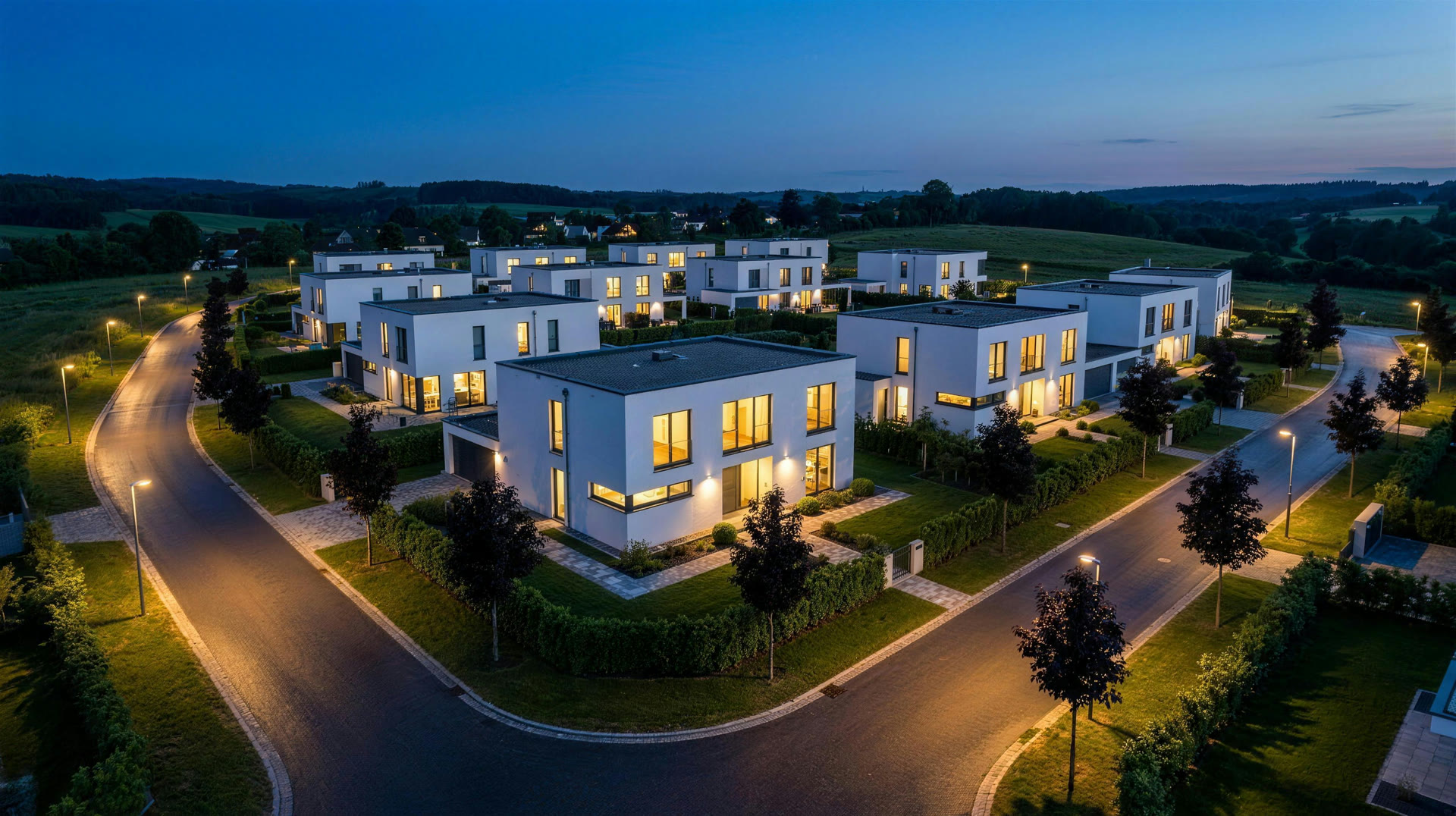 Ensemble de logements construit avec Polistibrick pour promoteurs