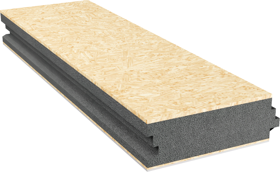 Coupe de la toiture isolante TBK SIP250